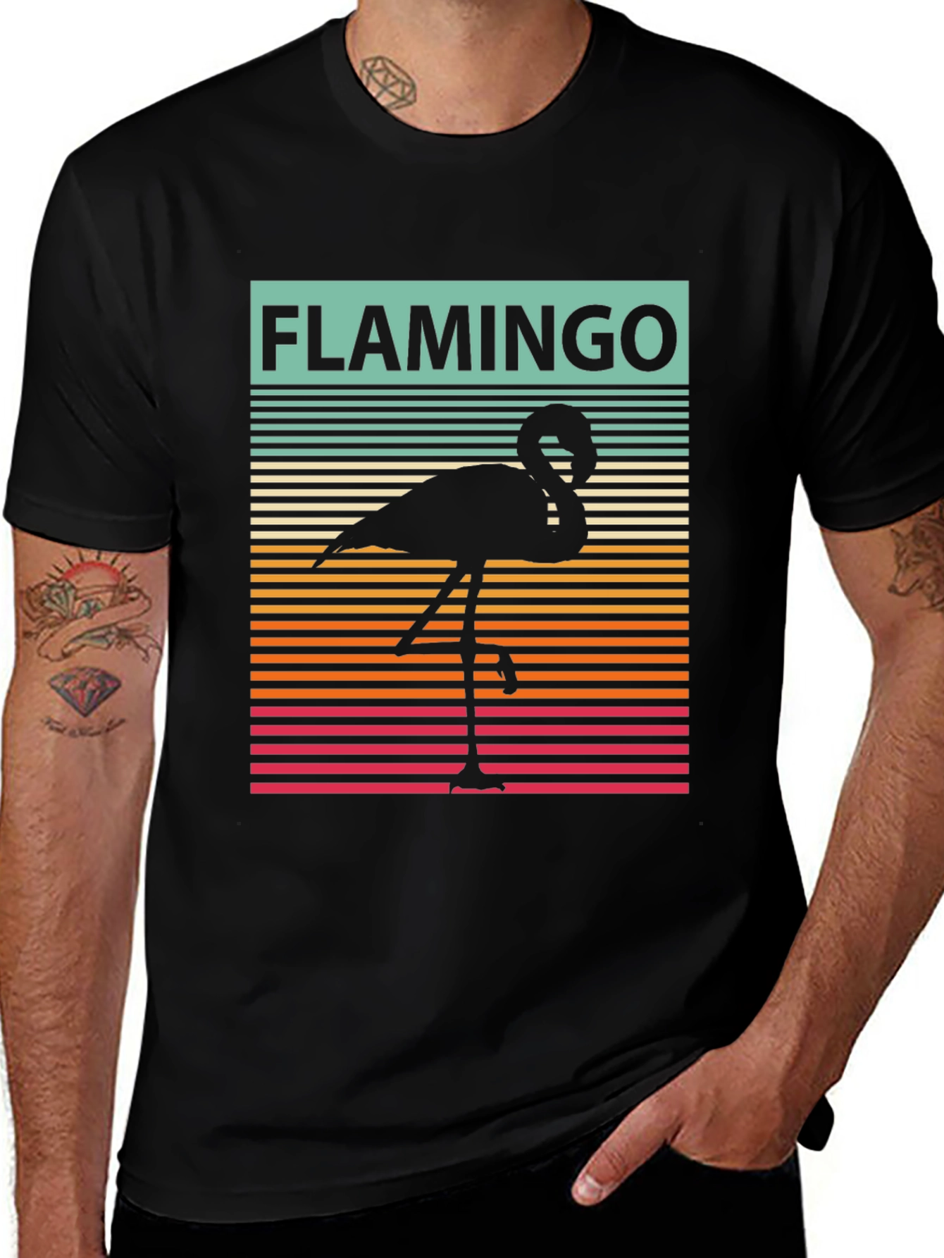 Retro Flamingo Graphic Tee
