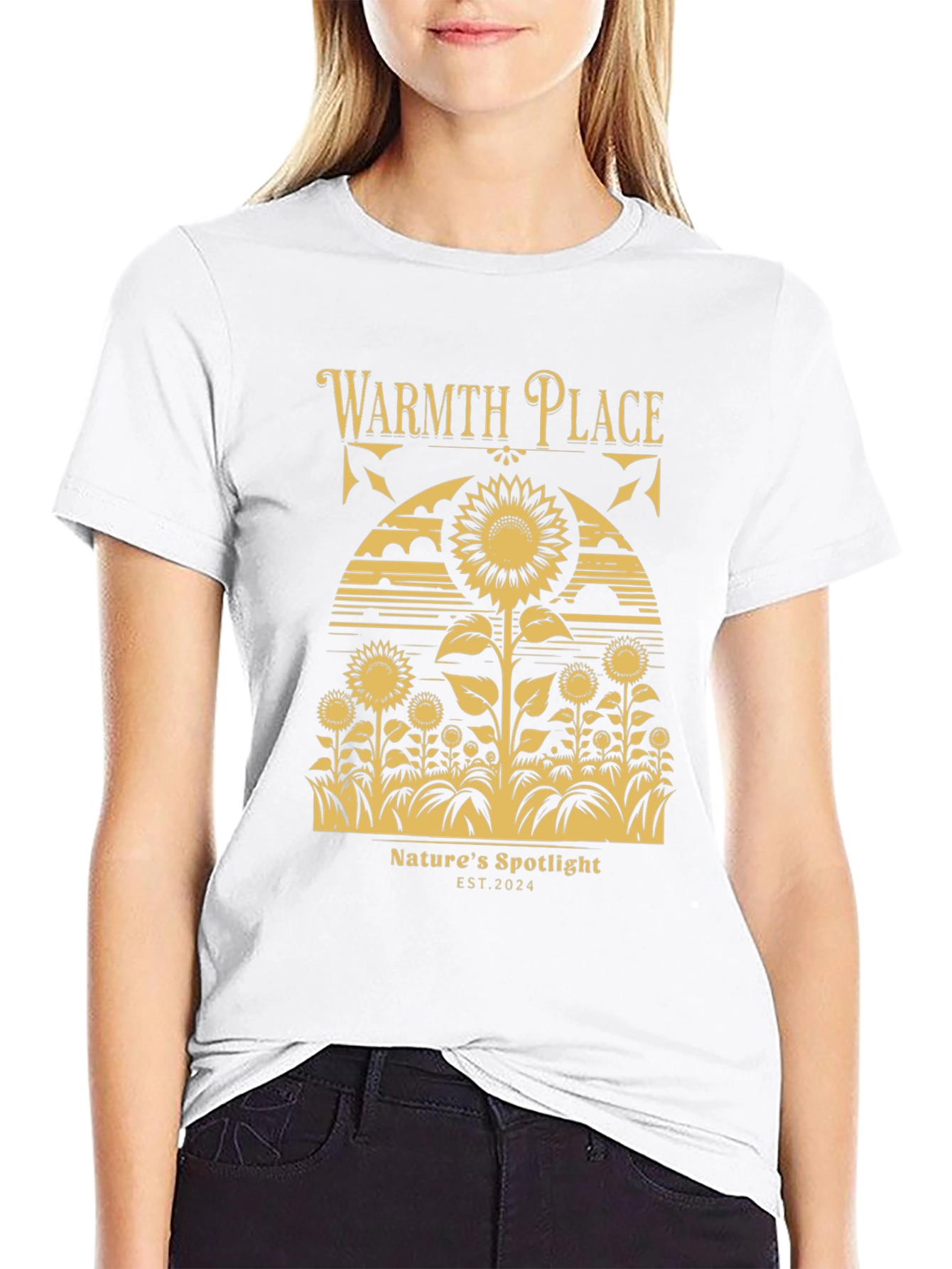 Warmth Place Sunflower Graphic T-Shirt