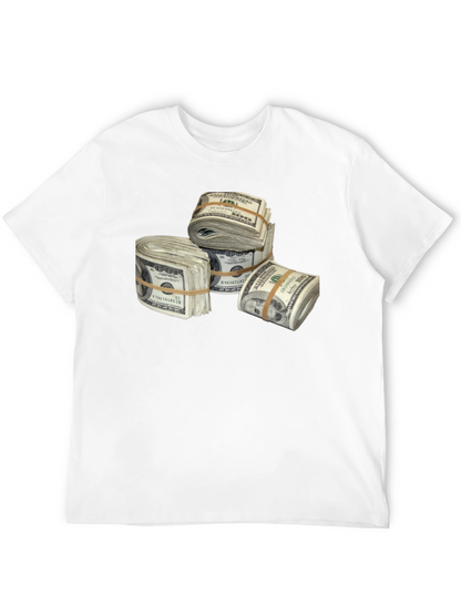 Money Stacks Graphic Tee - Black