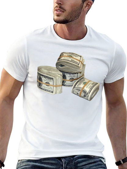 Money Stacks Graphic Tee - Black