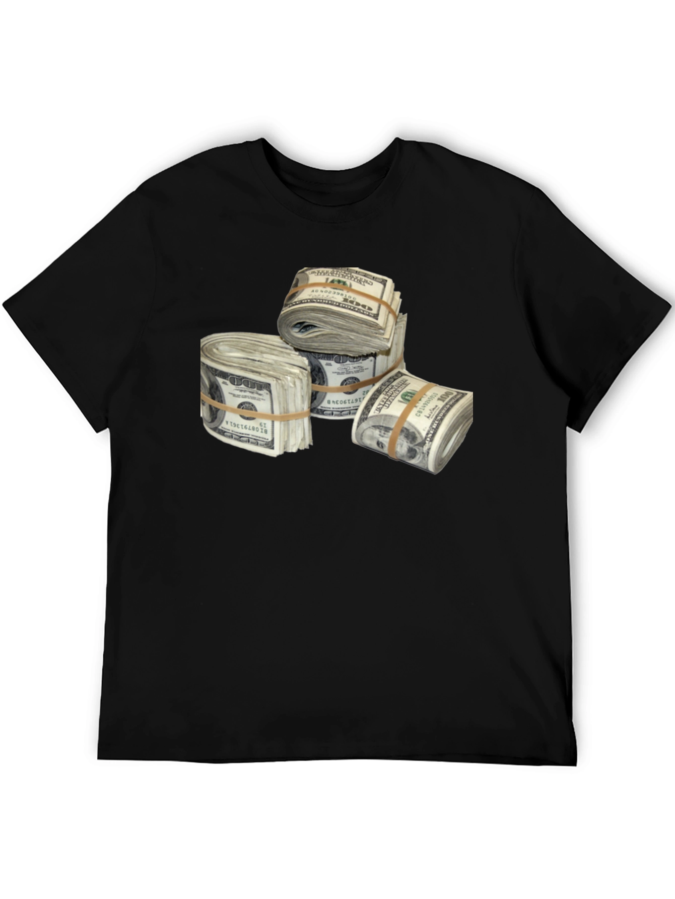 Money Stacks Graphic Tee - Black