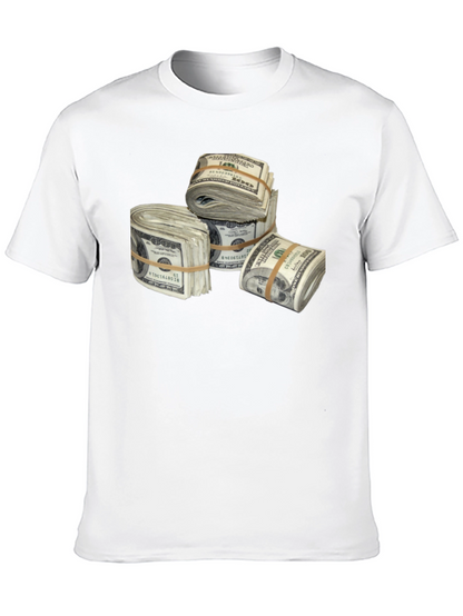 Money Stacks Graphic Tee - Black