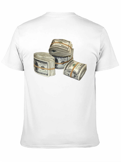 Money Stacks Graphic Tee - Black