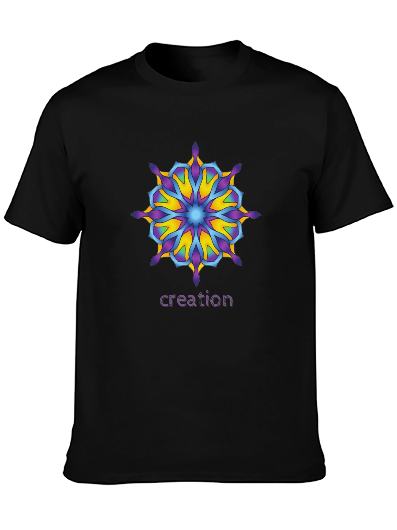Creation Mandala T-Shirt - Unique Graphic Tee