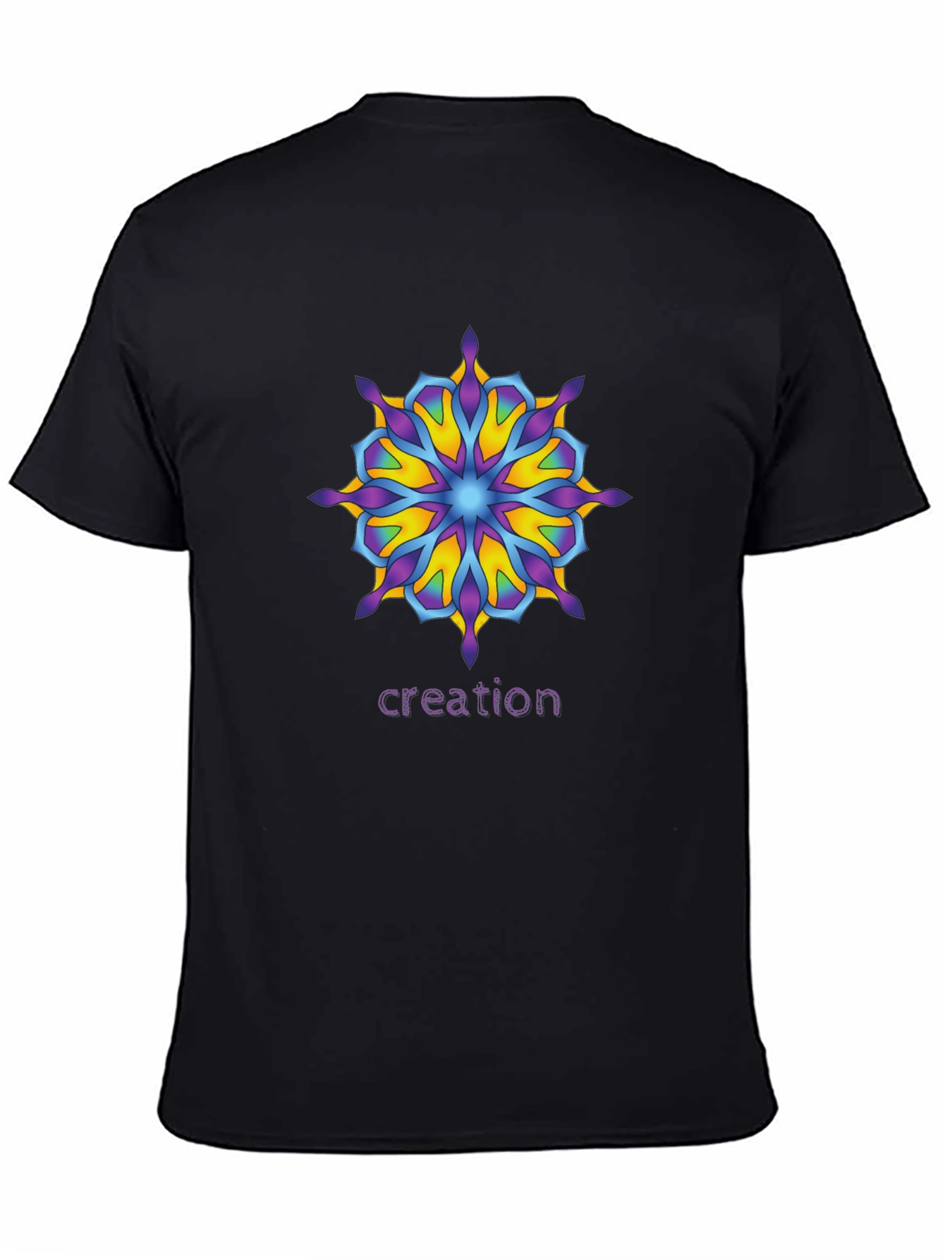 Creation Mandala T-Shirt - Unique Graphic Tee