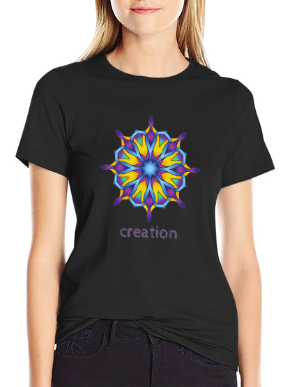 Creation Mandala T-Shirt - Unique Graphic Tee