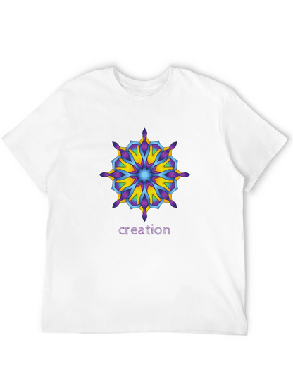 Creation Mandala T-Shirt - Unique Graphic Tee