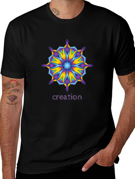 Creation Mandala T-Shirt - Unique Graphic Tee