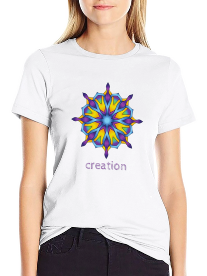 Creation Mandala T-Shirt - Unique Graphic Tee