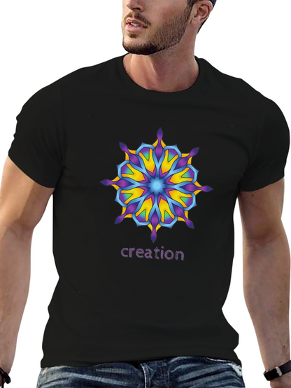 Creation Mandala T-Shirt - Unique Graphic Tee