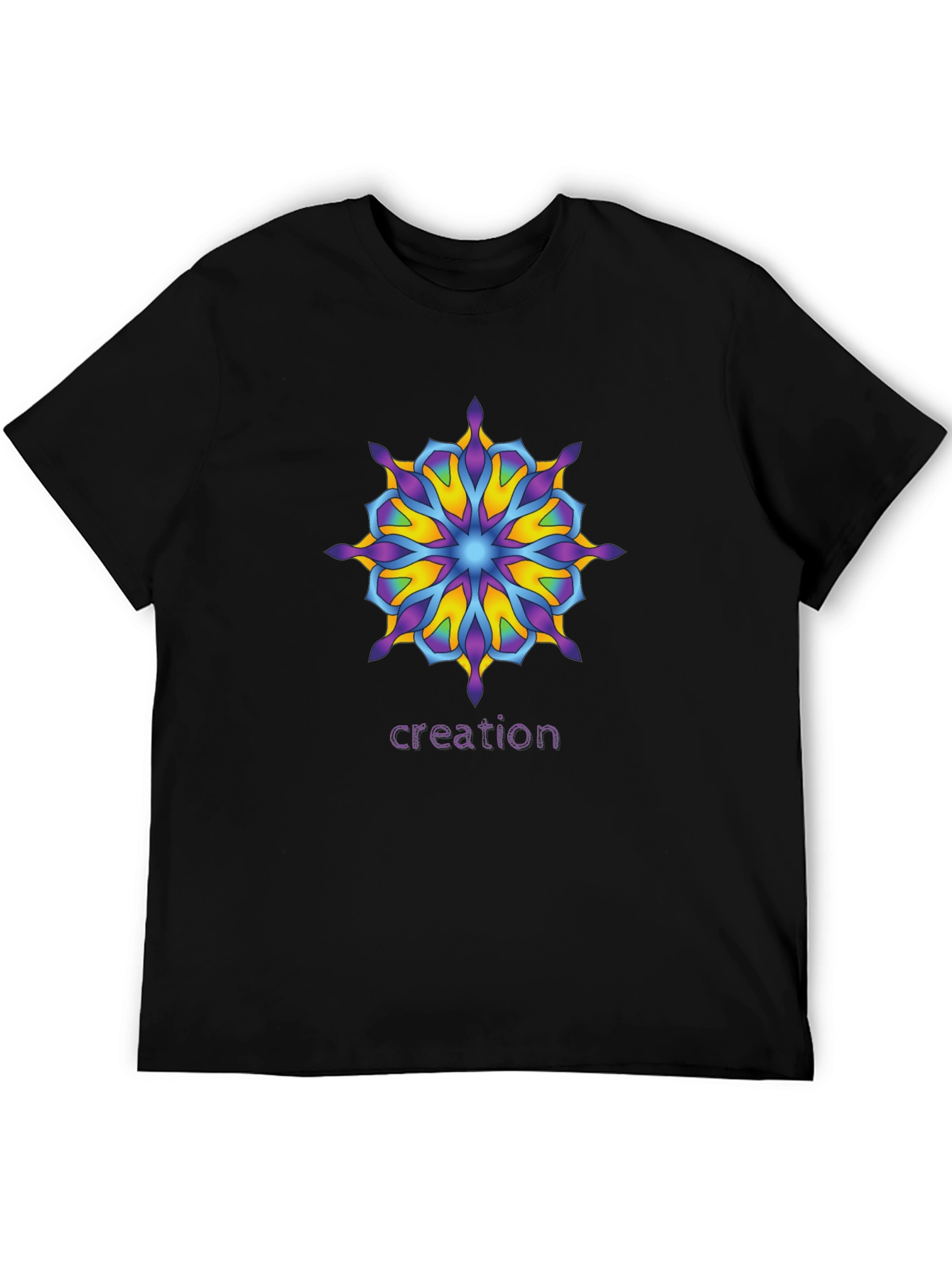 Creation Mandala T-Shirt - Unique Graphic Tee