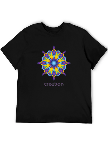 Creation Mandala T-Shirt - Unique Graphic Tee