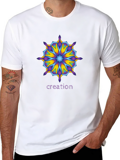 Creation Mandala T-Shirt - Unique Graphic Tee