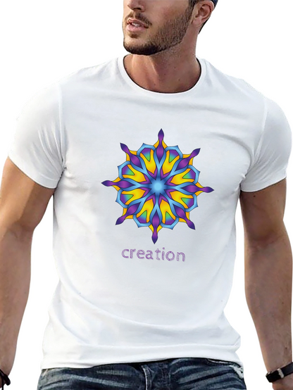 Creation Mandala T-Shirt - Unique Graphic Tee