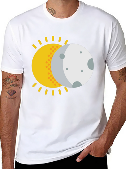 Solar Eclipse Graphic T-Shirt - Black