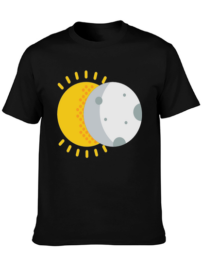 Solar Eclipse Graphic T-Shirt - Black