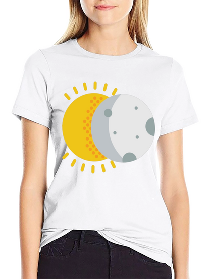 Solar Eclipse Graphic T-Shirt - Black