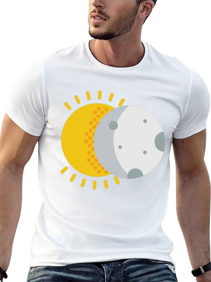 Solar Eclipse Graphic T-Shirt - Black