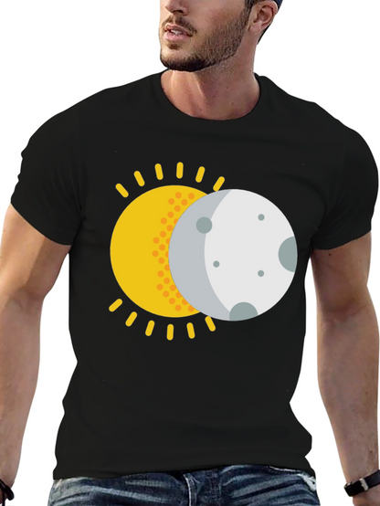 Solar Eclipse Graphic T-Shirt - Black