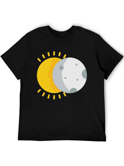 Solar Eclipse Graphic T-Shirt - Black
