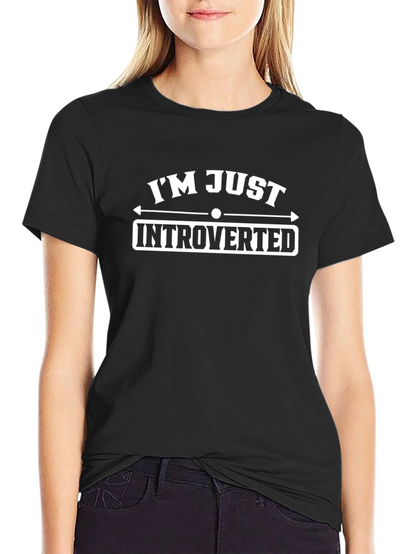 Introverted Statement Black T-Shirt