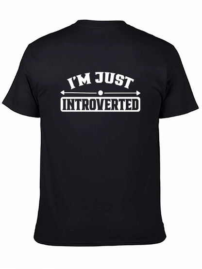 Introverted Statement Black T-Shirt