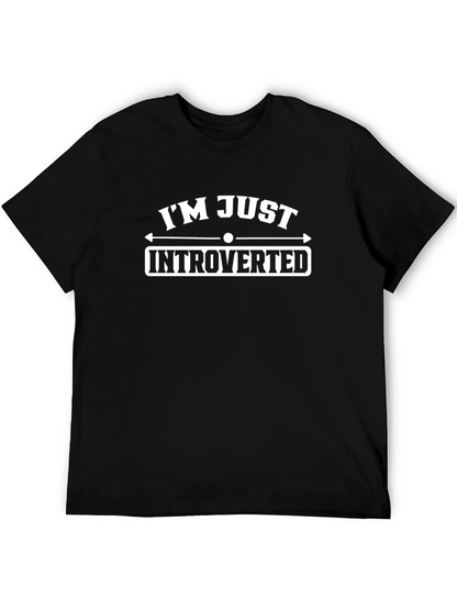Introverted Statement Black T-Shirt