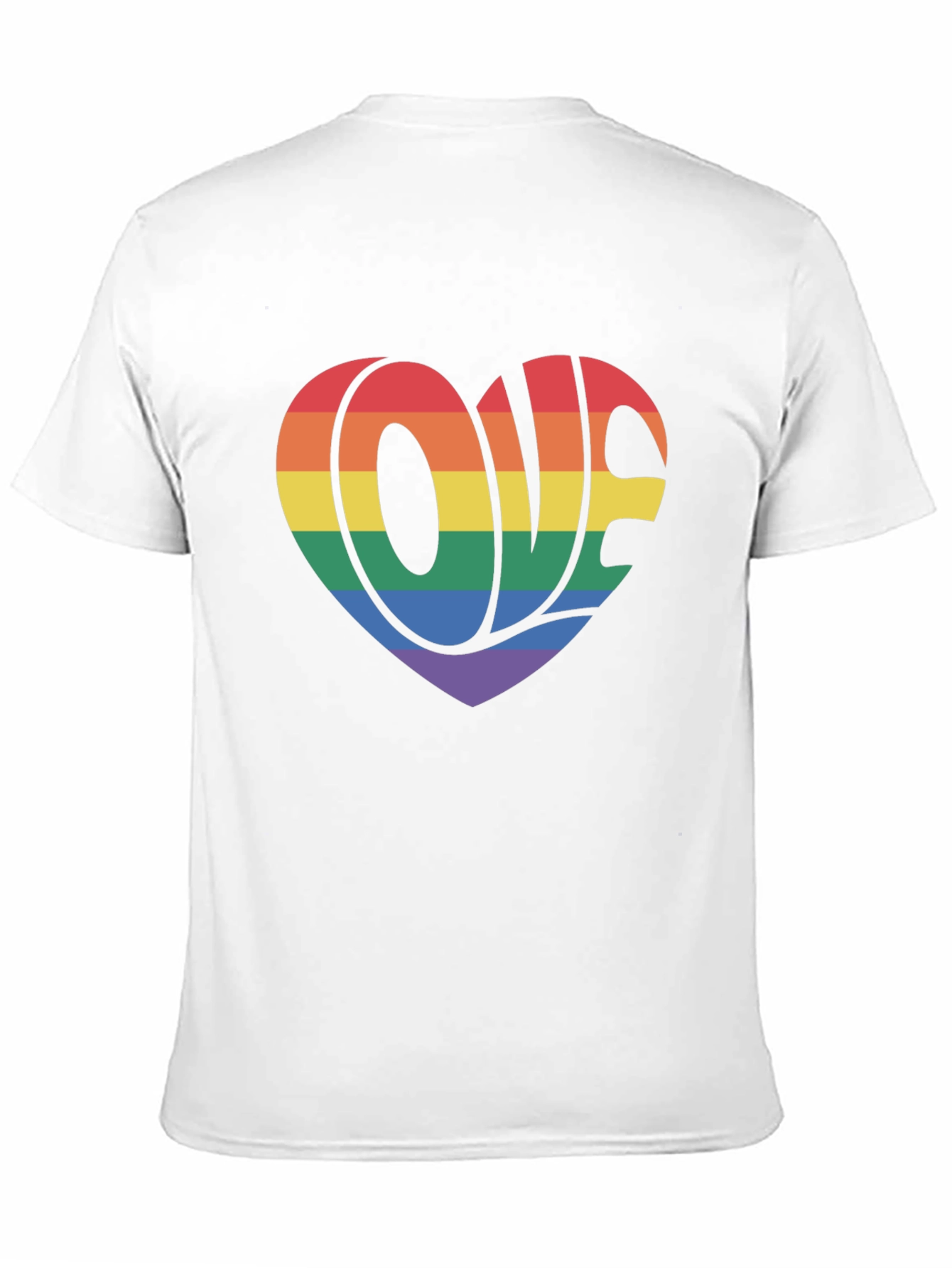 Rainbow Love Heart Graphic T-Shirt