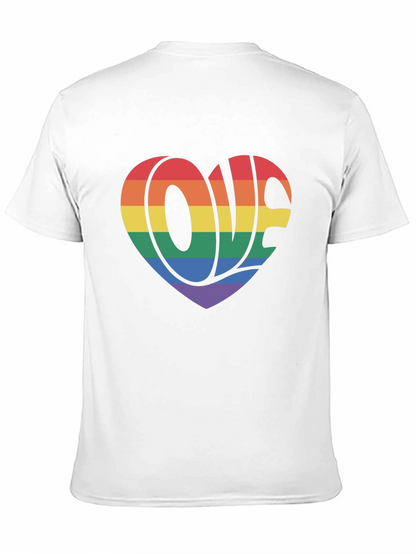 Rainbow Love Heart Graphic T-Shirt