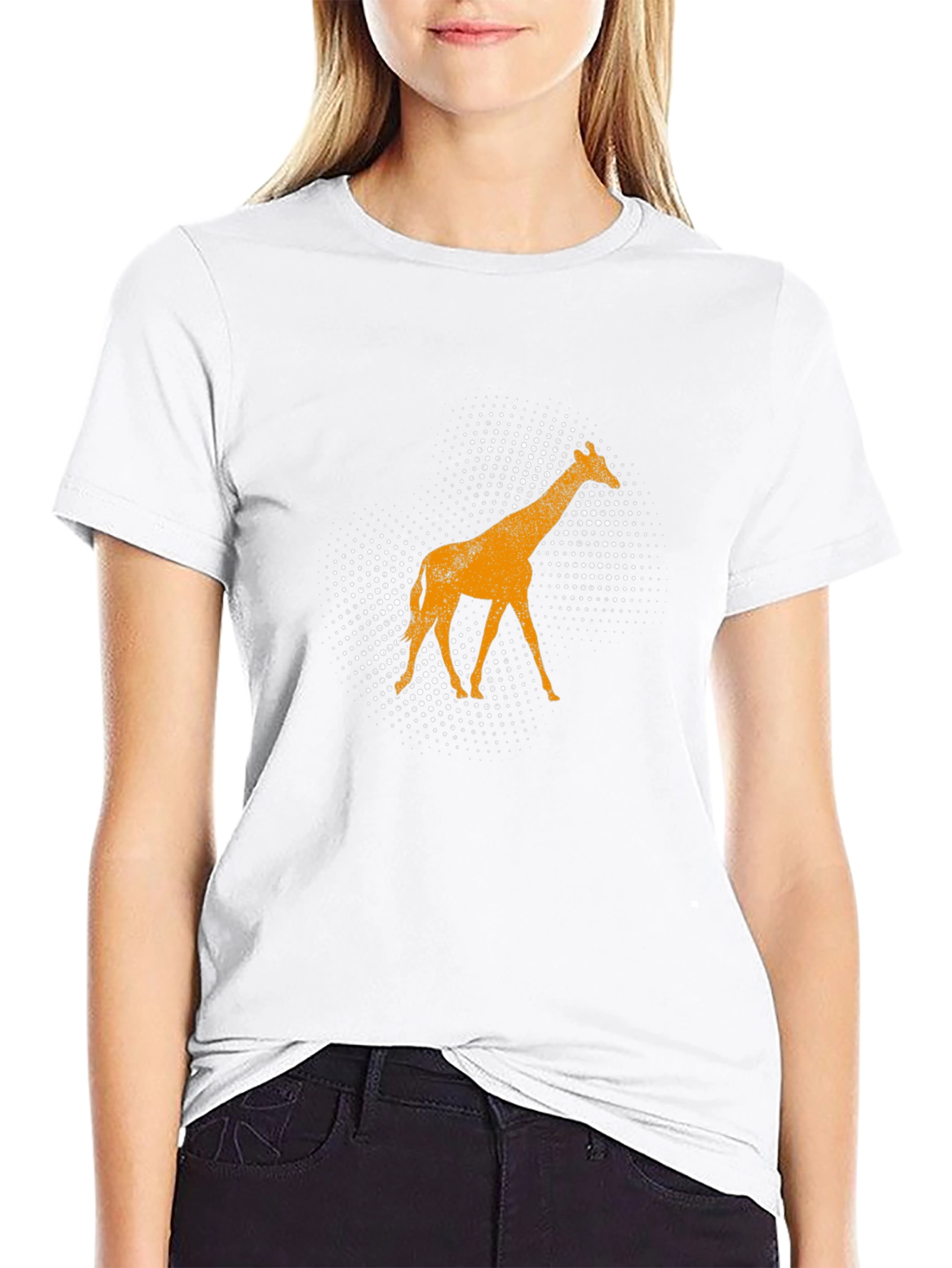 Giraffe Graphic Tee - Mens Black T-Shirt