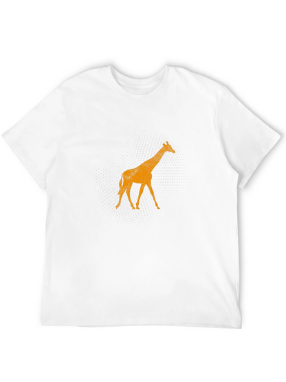 Giraffe Graphic Tee - Mens Black T-Shirt