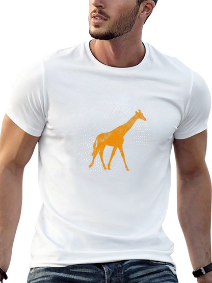 Giraffe Graphic Tee - Mens Black T-Shirt