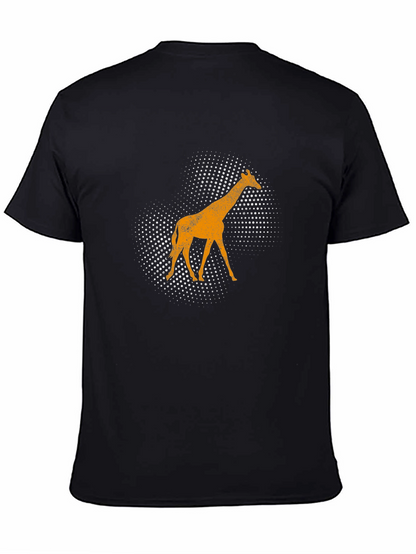 Giraffe Graphic Tee - Mens Black T-Shirt