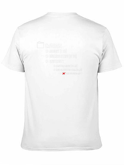 Brain Directory Funny T-Shirt - Programmer Humor