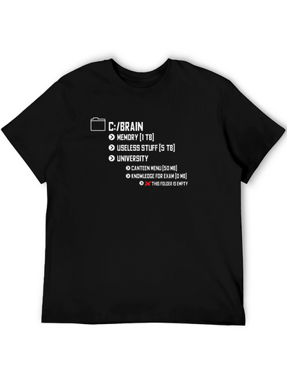 Brain Directory Funny T-Shirt - Programmer Humor