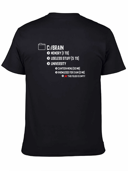Brain Directory Funny T-Shirt - Programmer Humor