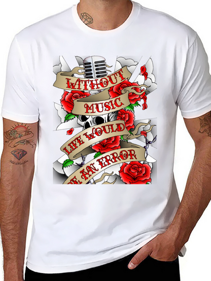 Music Skull Graphic T-Shirt
