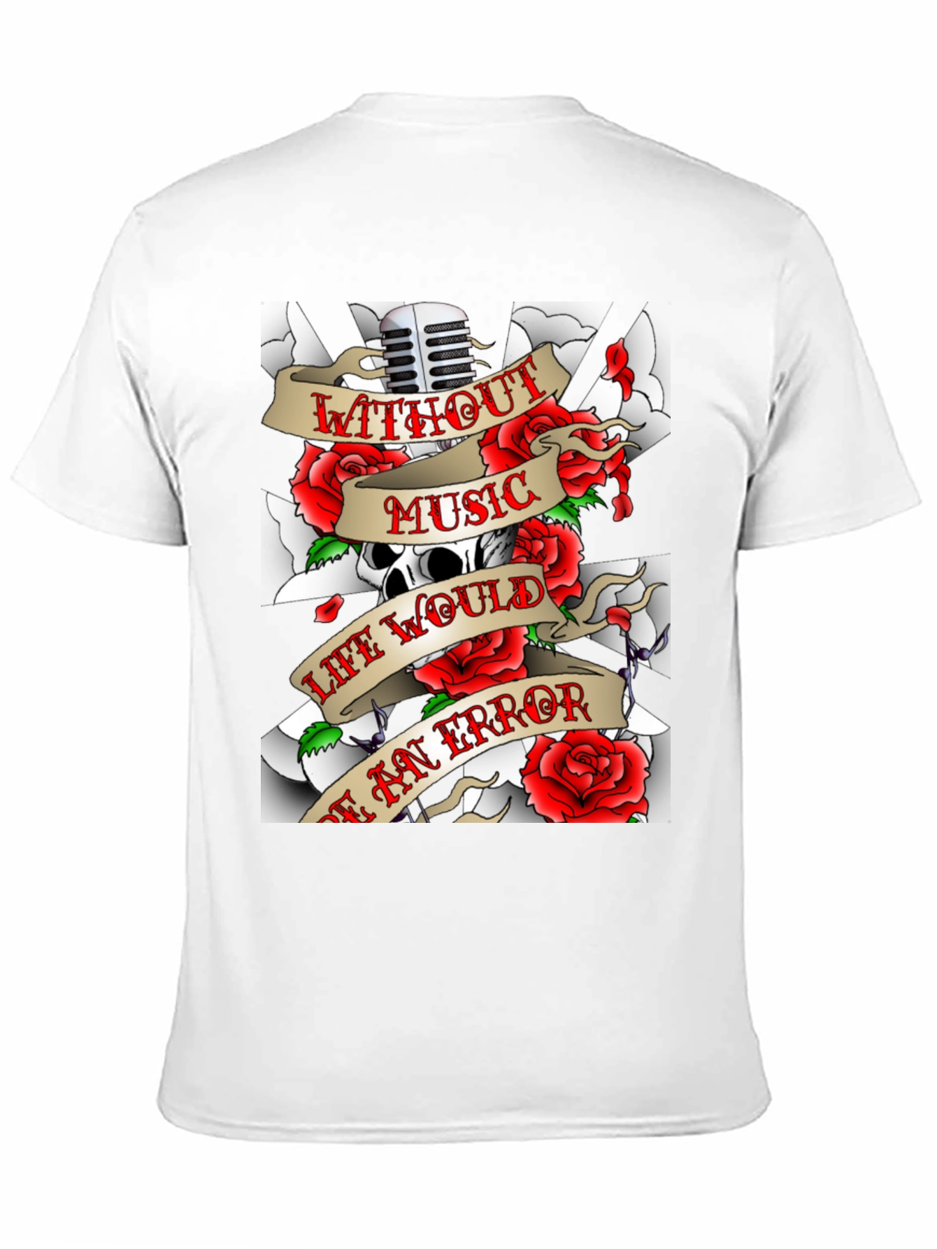 Music Skull Graphic T-Shirt