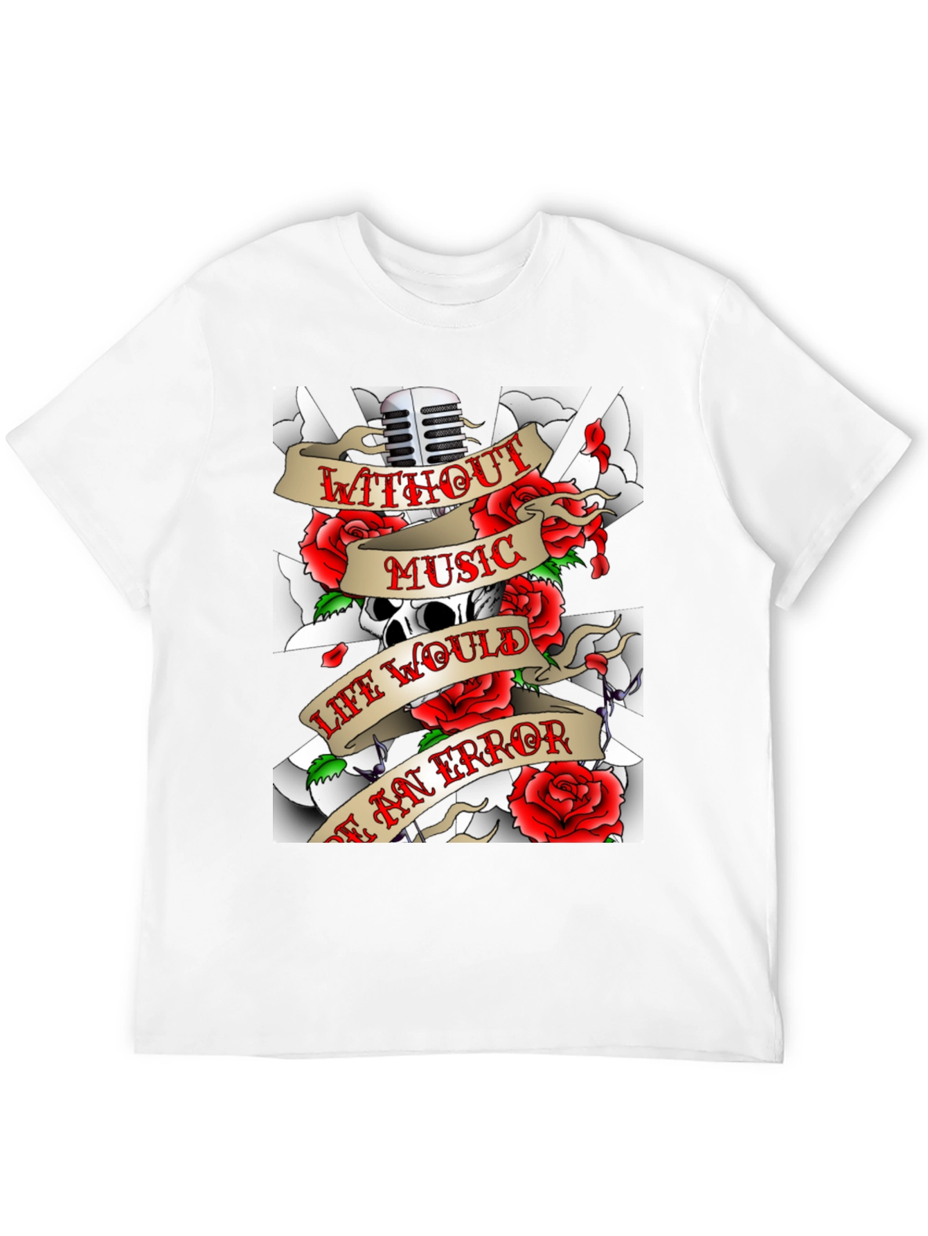 Music Skull Graphic T-Shirt