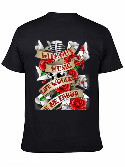 Music Skull Graphic T-Shirt