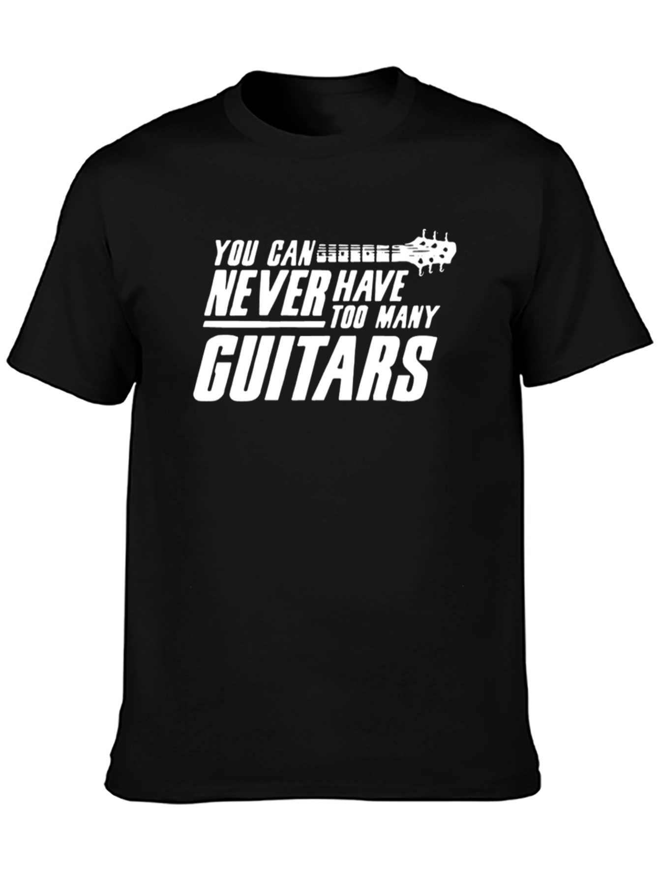 Guitar Lover T-Shirt: Never Too Many Guitars!