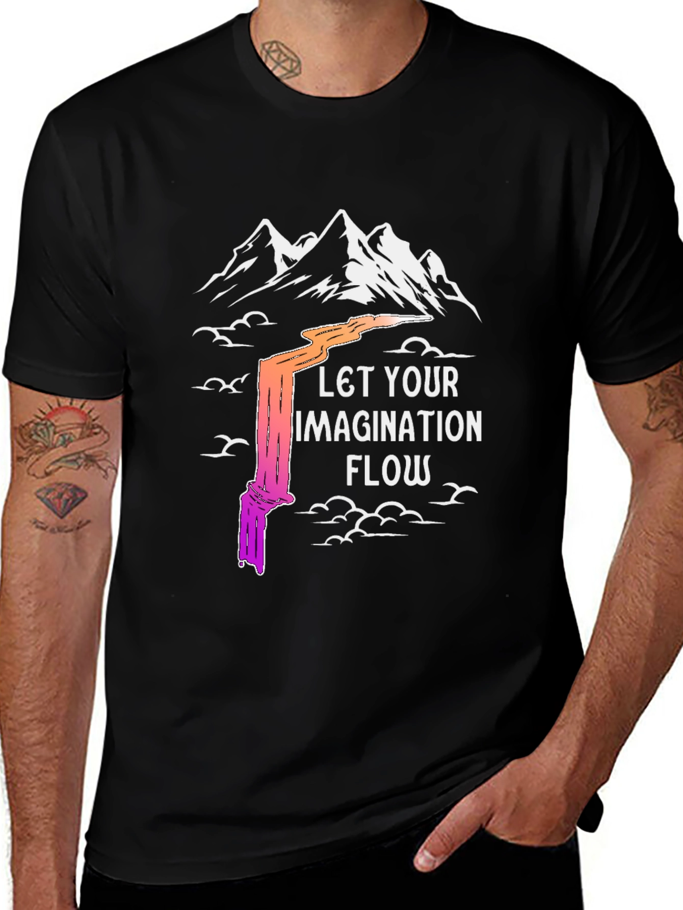 Imagination Flow T-Shirt - Artistic Graphic Tee