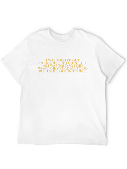 Trouble Told Black T-Shirt - Sarcastic Tee