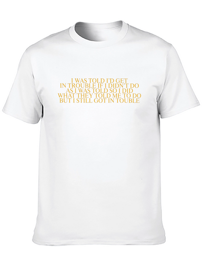 Trouble Told Black T-Shirt - Sarcastic Tee