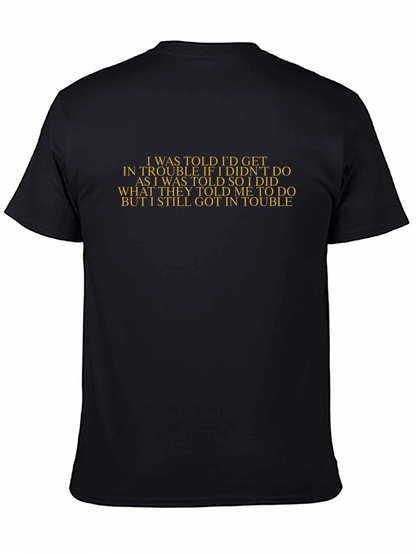 Trouble Told Black T-Shirt - Sarcastic Tee