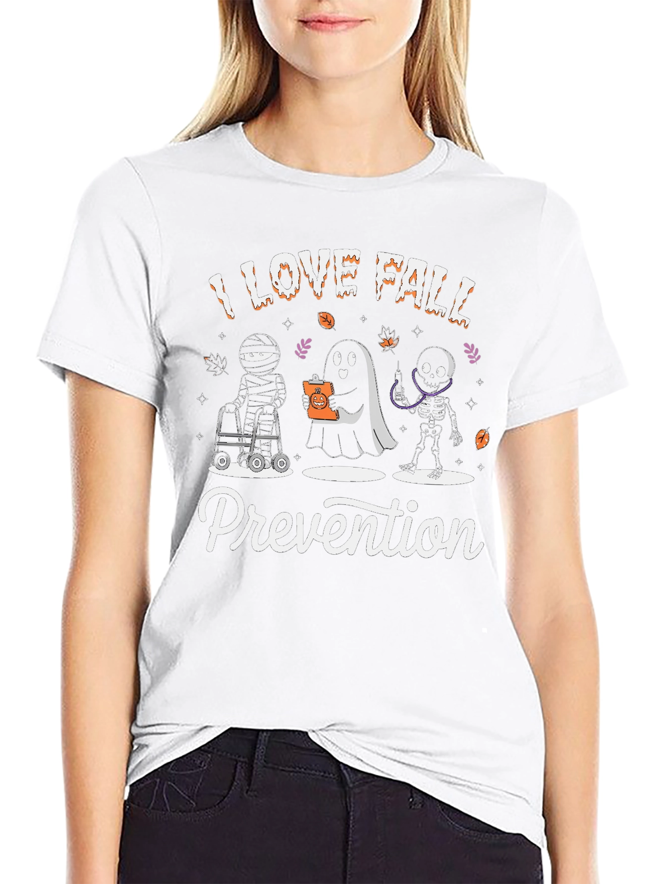 I Love Fall Prevention Halloween T-Shirt