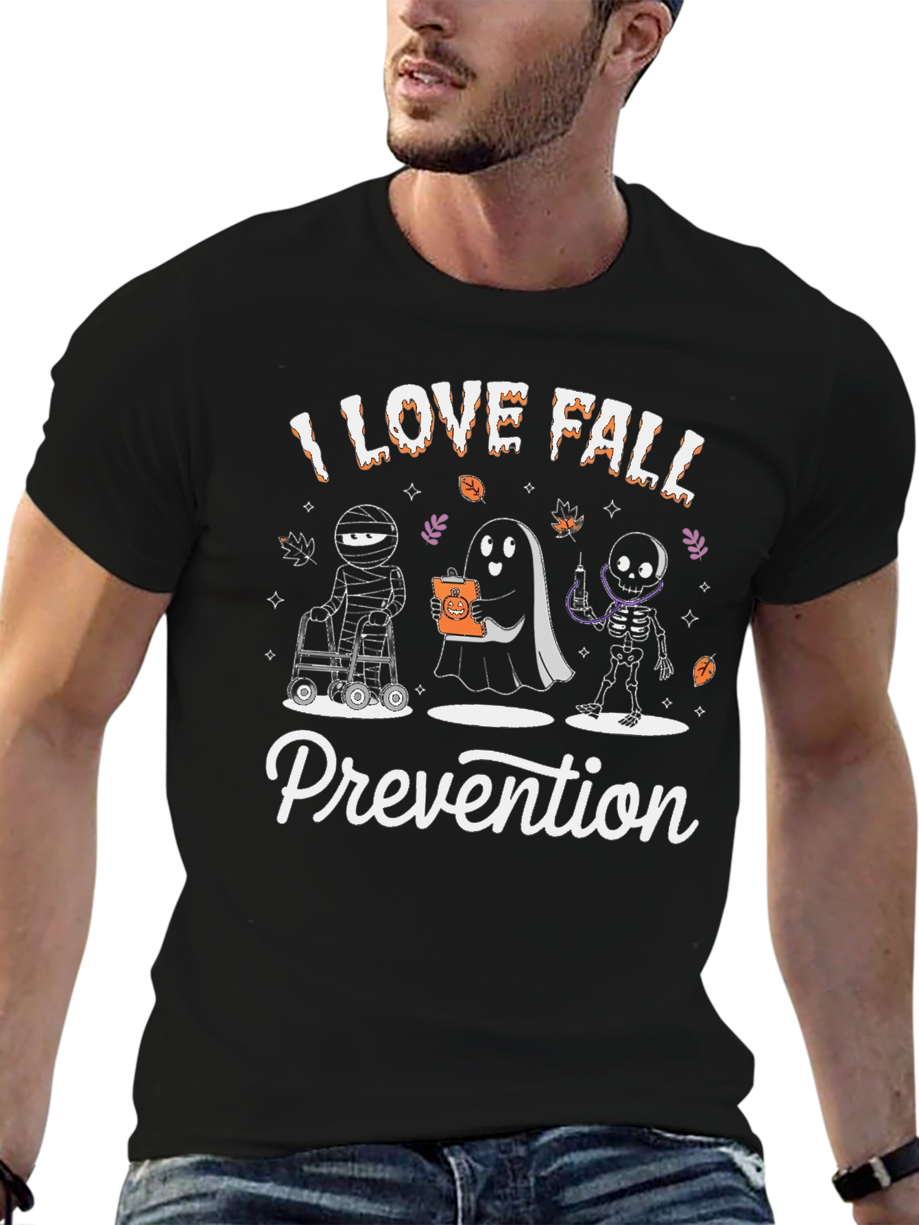 I Love Fall Prevention Halloween T-Shirt