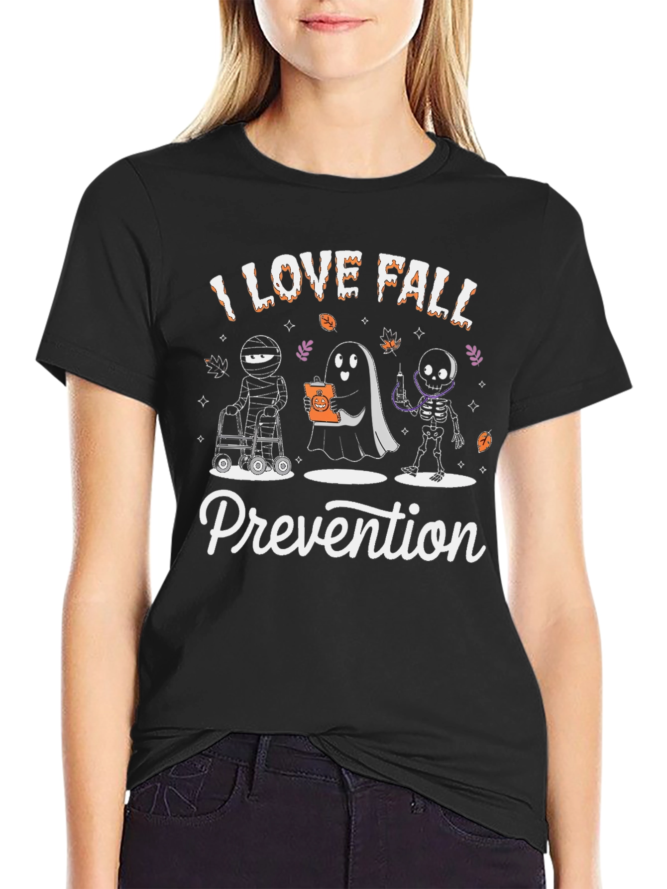 I Love Fall Prevention Halloween T-Shirt