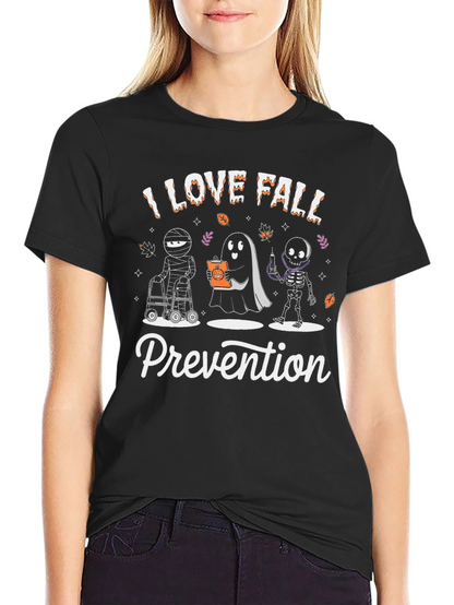 I Love Fall Prevention Halloween T-Shirt