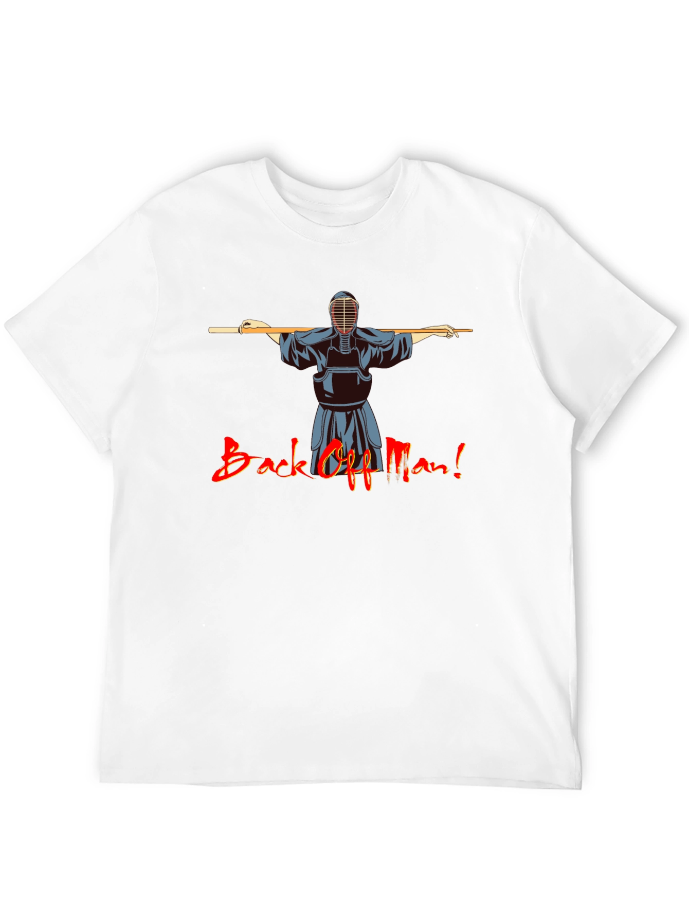 Back Off Man! Kendo Martial Arts Black T-Shirt